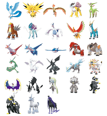 Legendary Pokemon Bundle(28)